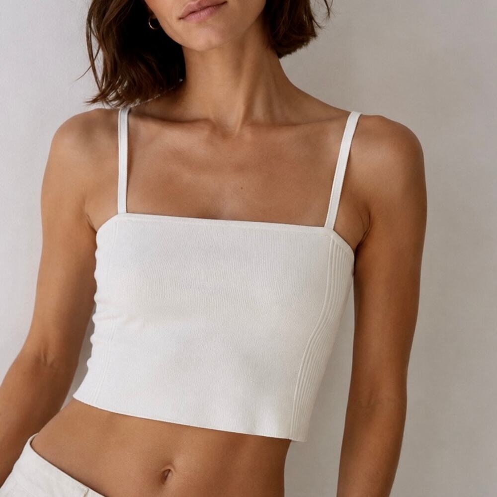 SIR. Square Neckline Sleeveless Crop Top